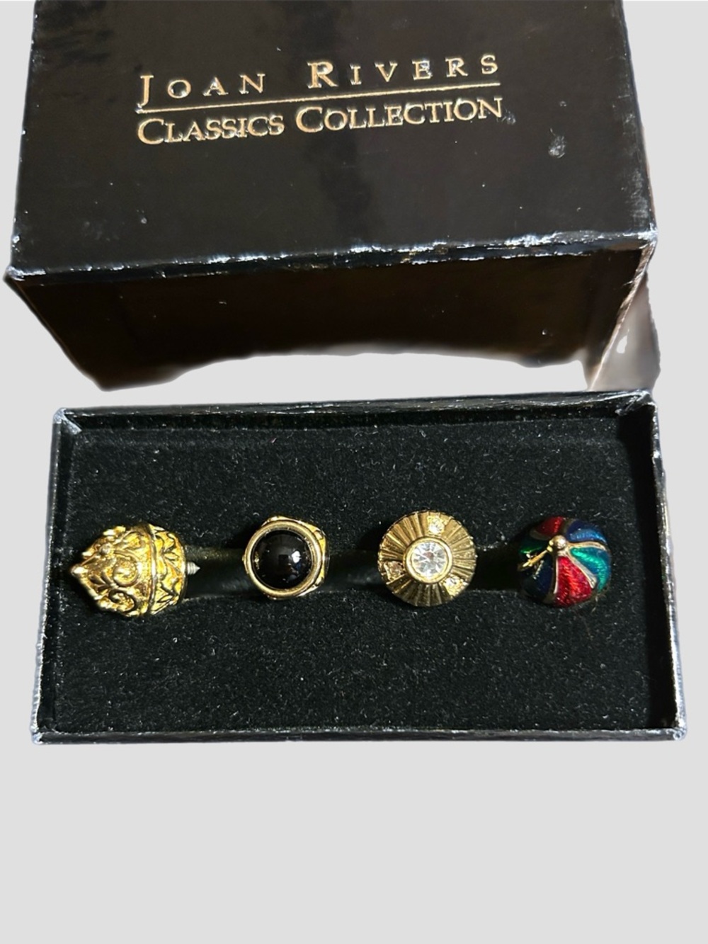 Joan Rivers Gold-Tone Hinged Bracelet W/ 5 Sets Of Interchangeable Tips/Charms - Picture 6 of 11
